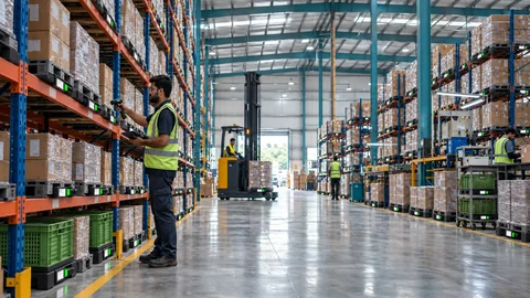 vendor managed inventory workflow illustration