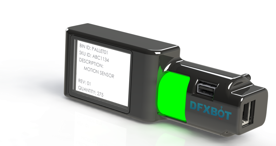 Pick To Light TFT display and illuminated button