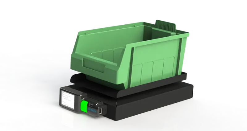 slim bin isometric